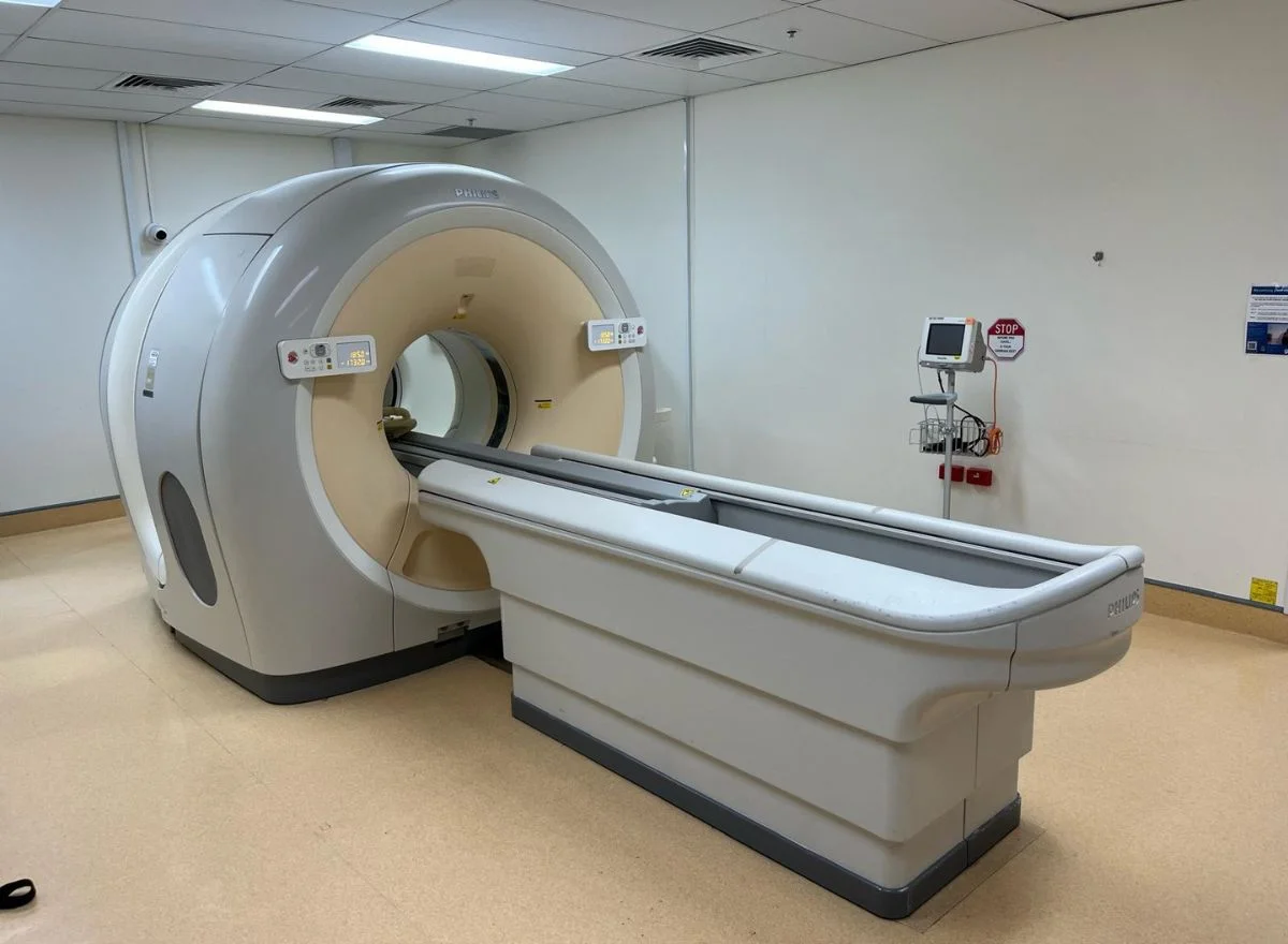 Modern PET-CT scanner in a veterinary imaging facility used for advanced diagnostic and theranostic procedures in pets